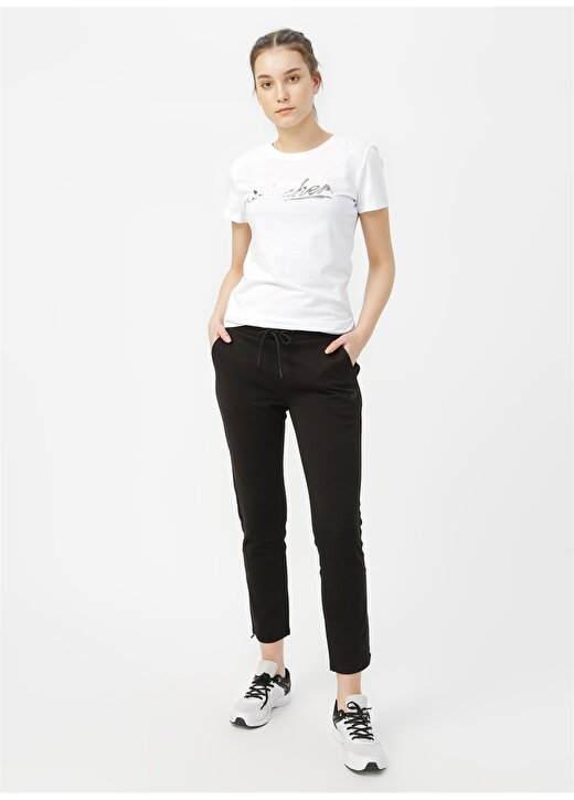 Skechers Graphic Tee W Skechers Shine Logo Beyaz Kadın T-Shirt 2