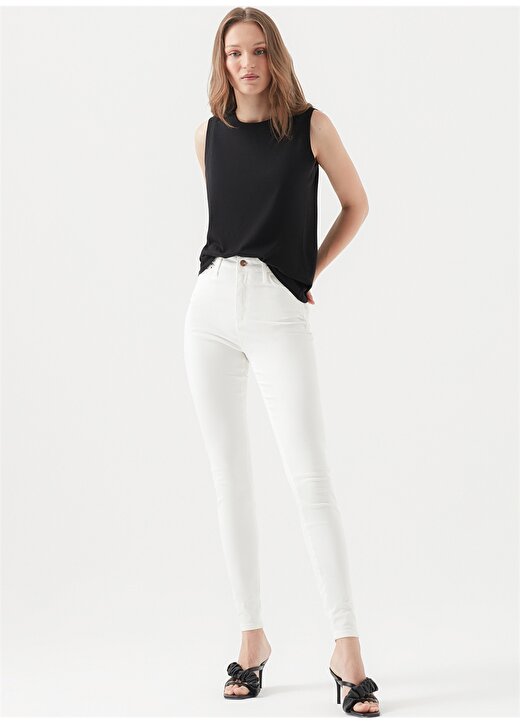 Mavi Serenay White Super Gold Denim Pantolon 2