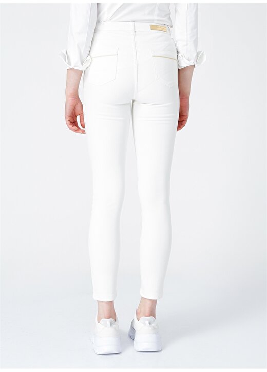 U.S. Polo Assn. Kadın Beyaz Pantolon 4