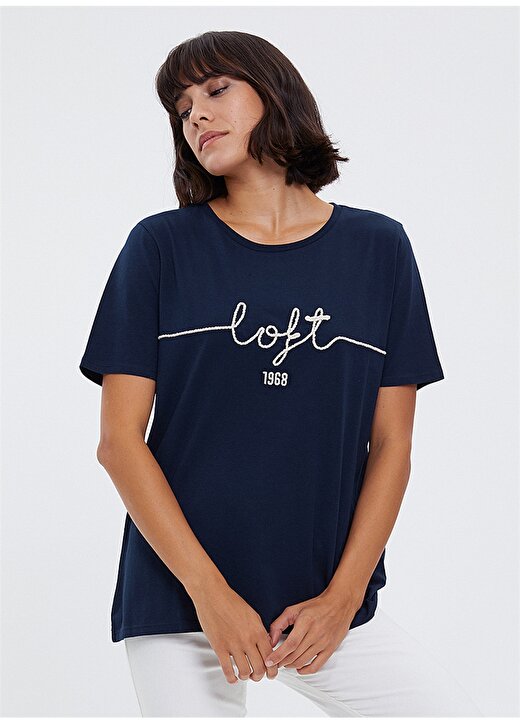 Loft LF 2023665 Navy W Tss T-Shirt 1