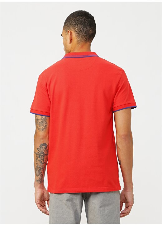 Dockers Erkek Kırmızı Polo Yaka T-Shirt 4