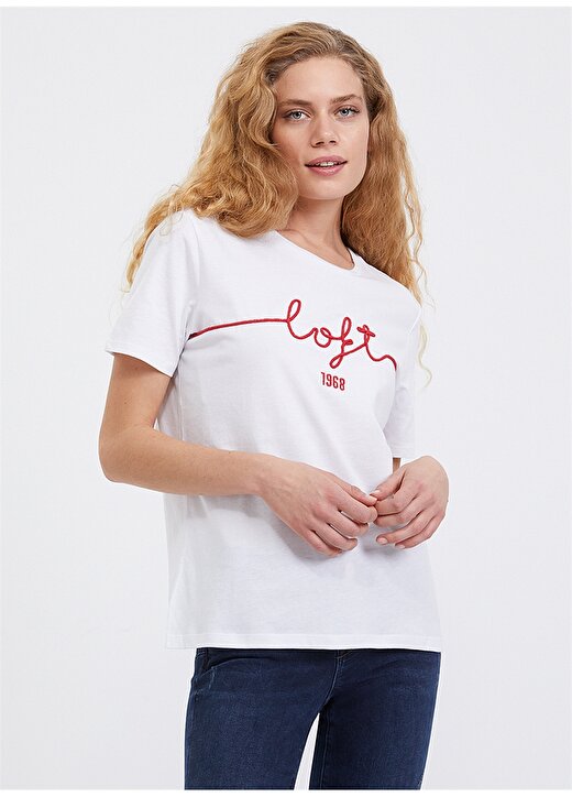 Loft LF 2023665 White W Tss T-Shirt 1