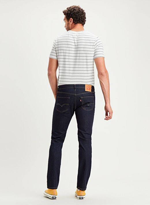 Levis 04511-4497 511 Slim Dark Hollow Loc Dar Paça Lacivert Denim Pantolon 3