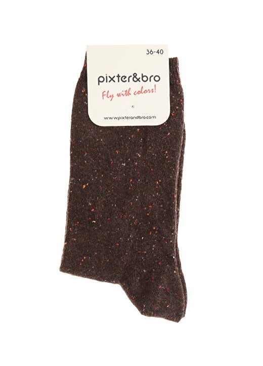 Pixter&Bro Kahve Kadın Soket Çorap 1