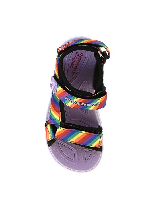 Skechers Çok Renkli Kız Çocuk Sandalet 20218L BKMTHYPNOSPLASHRAINBOWLIGHTS 4