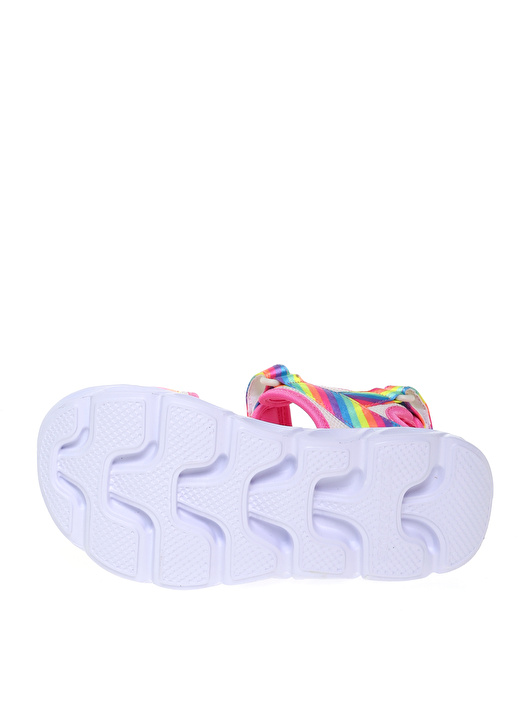 Skechers Çok Renkli Kız Çocuk Sandalet 20218L MLT HYPNOFLASH RAINBOWLIGHTS      3