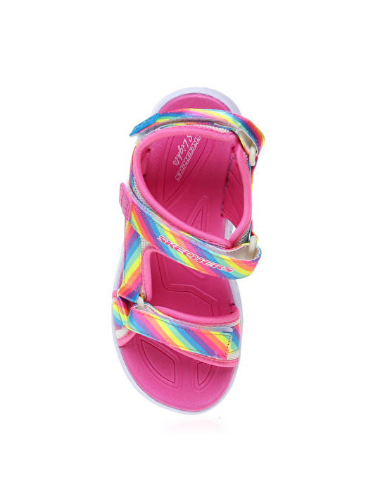 Skechers Çok Renkli Kız Çocuk Sandalet 20218L MLT HYPNOFLASH RAINBOWLIGHTS      4