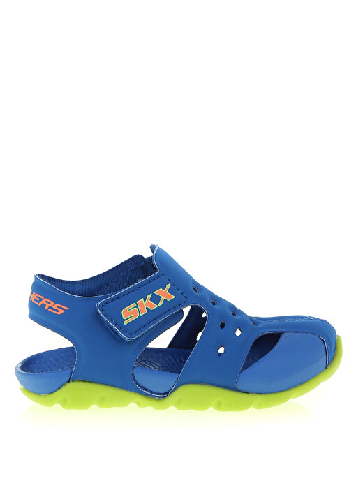 Skechers Mavi - Yeşil Erkek Çocuk Sandalet 92330N BLLM SIDE WAVE 2