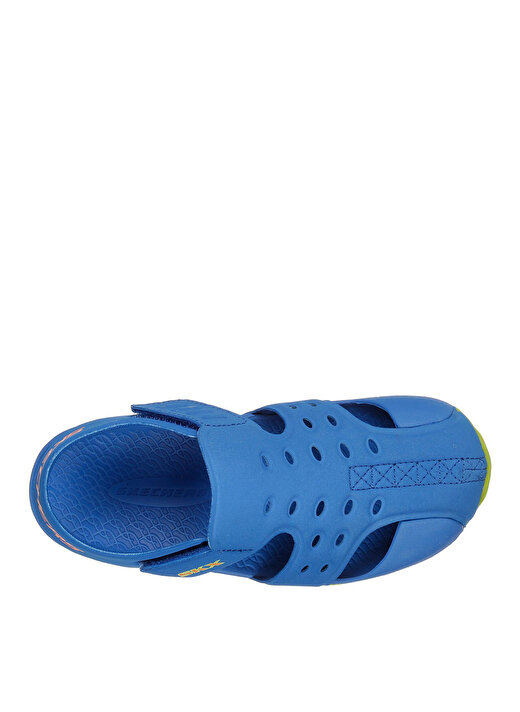 Skechers Mavi - Yeşil Erkek Çocuk Sandalet 92330N BLLM SIDE WAVE 3