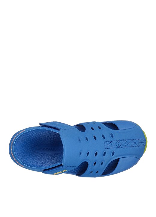 Skechers Mavi - Yeşil Erkek Çocuk Sandalet 92330N BLLM SIDE WAVE 3