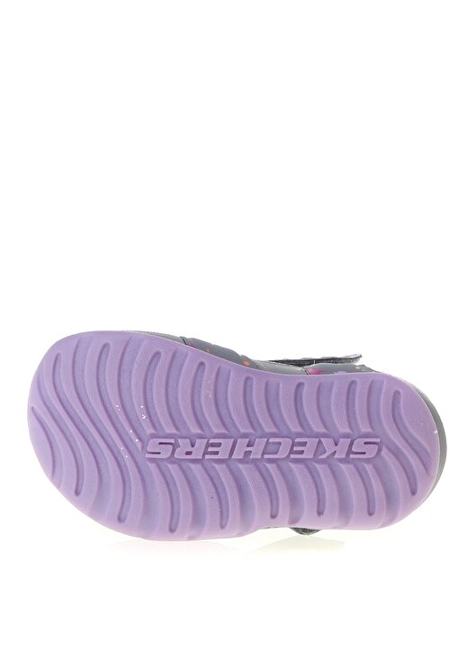 Skechers 86428N Side Wawe Gri - Mor Kızçocuk Sandalet 3