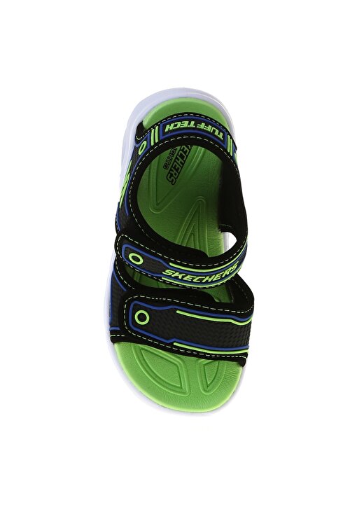 Skechers 90522L Hypno-Splash Siyah - Mavi - Yeşil Erkek Çocuk Sandalet 4