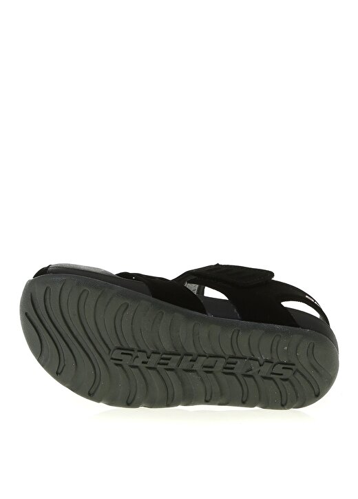 Skechers 92330L Bkcc Side Wave Siyah - Gri Erkek Çocuk Sandalet 4