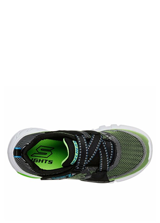 Skechers 90543N Bklm Flex-Glow - Parrox Siyah - Yeşil Erkek Çocuk Yürüyüş Ayakkabısı 3