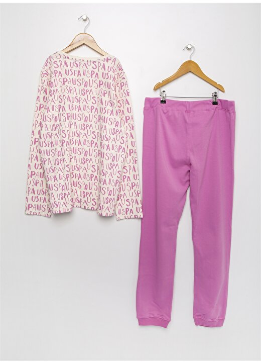 U.S. Polo Assn. 2'Li Pembe Pijama Takımı 2