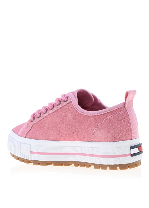 Tommy Hilfiger Pembe Deri Kadın Sneaker 2