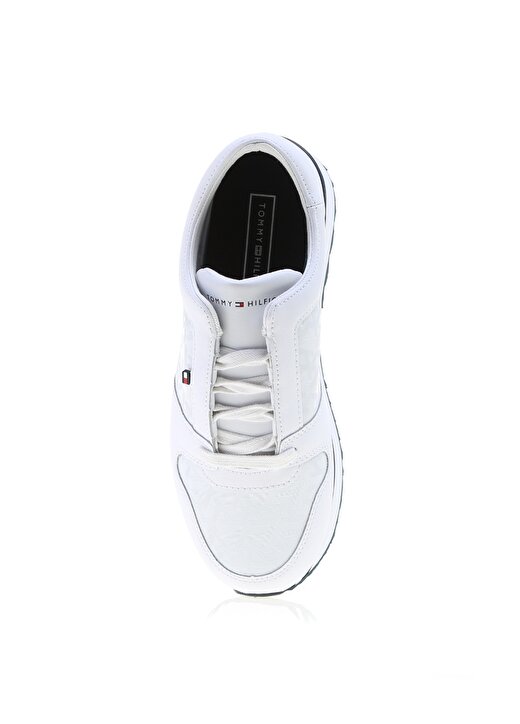 Tommy Hilfiger Beyaz Deri Kadın Sneaker 4