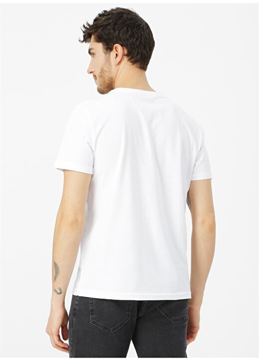 Fabrika Beyaz Erkek T-Shirt 4