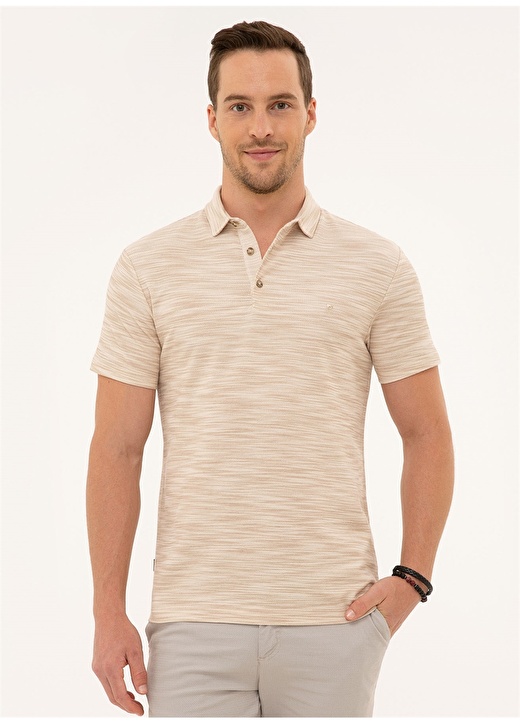 Pierre Cardin Erkek Hardal Polo Yaka T-Shirt 2