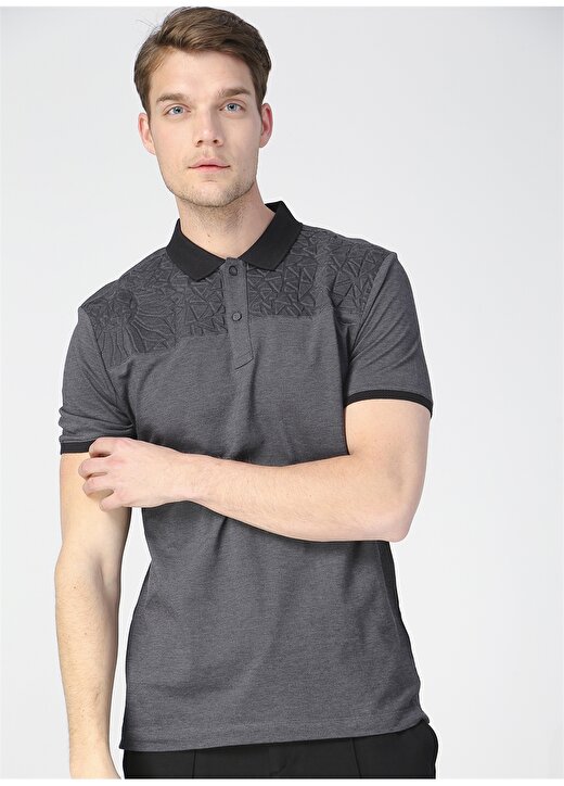 Pierre Cardin Erkek Siyah Polo Yaka T-Shirt 2