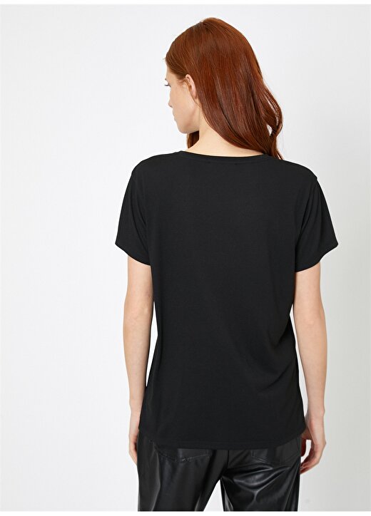 Koton Siyah T-Shirt 4