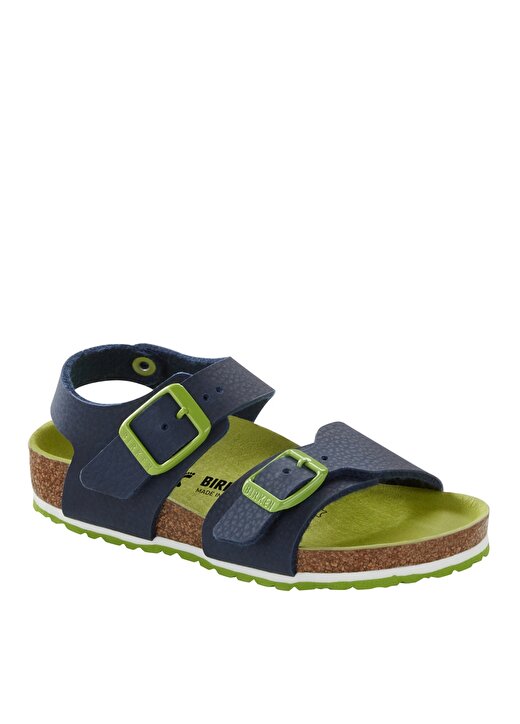 Birkenstock Lacivert - Yeşil Erkek Çocuk Sandalet 1015756 NEW YORK KIDS BF 1