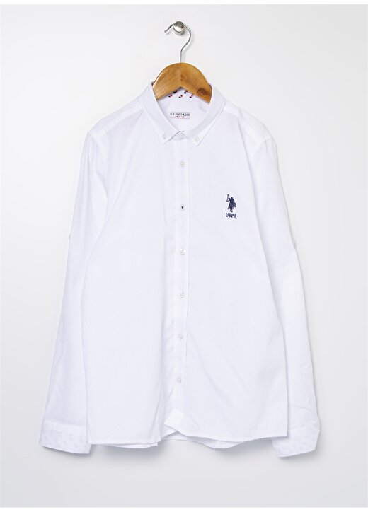 U.S. Polo Assn. Beyaz Erkek Çocuk Gömlek 1