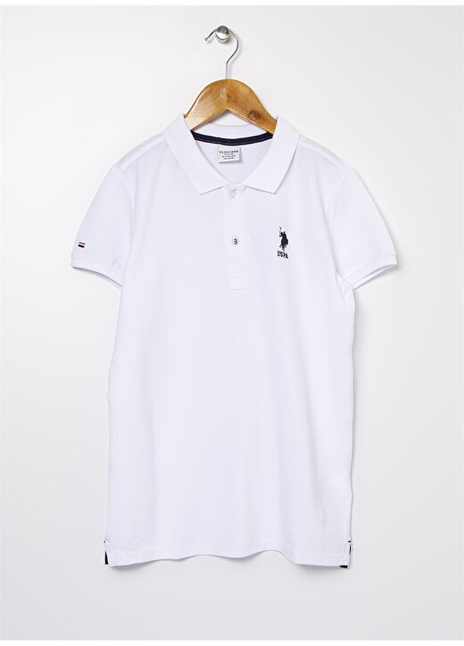 U.S. Polo Assn. Düz Beyaz Erkek Çocuk T-Shirt 949152 1