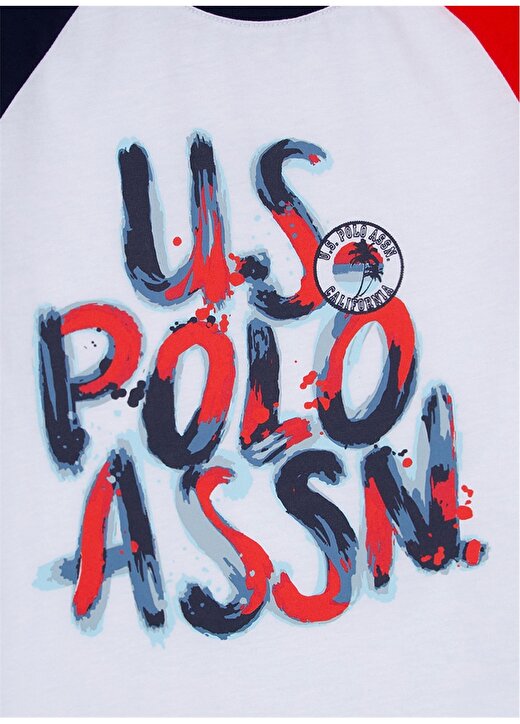 U.S. Polo Assn. Beyaz Erkek Çocuk T-Shirt 3