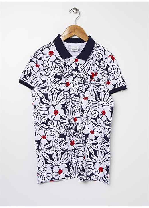 U.S. Polo Assn. Desenli Lacivert Erkek Çocuk T-Shirt 984241 1