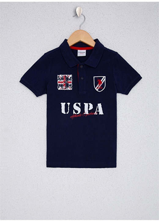 U.S. Polo Assn. Baskılı Lacivert Erkek Çocuk T-Shirt 961550 1