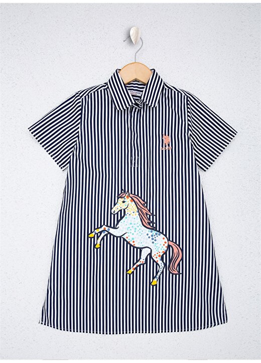 U.S. Polo Assn. Lacivert Kız Çocuk Elbise 1