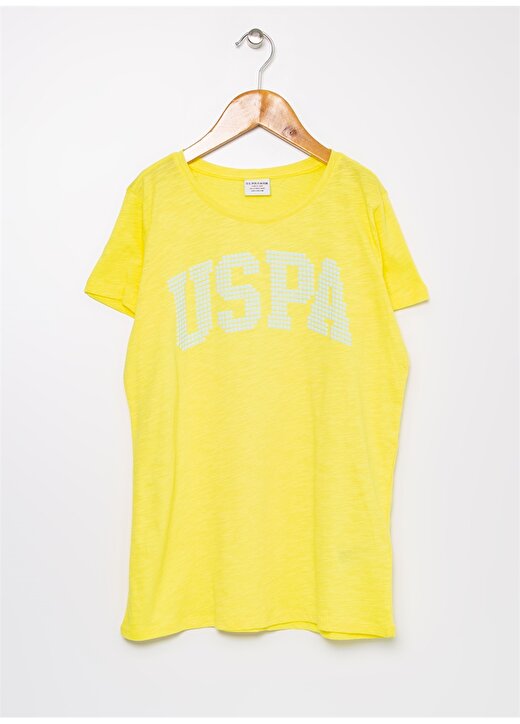 U.S. Polo Assn. Sarı Kız Çocuk T-Shirt 1