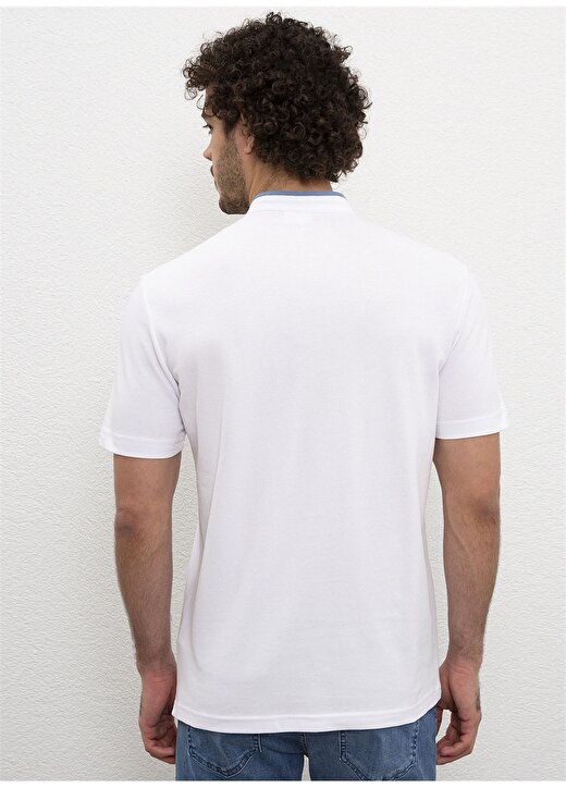 U.S. Polo Assn. Beyaz Erkek Polo T-Shirt 3