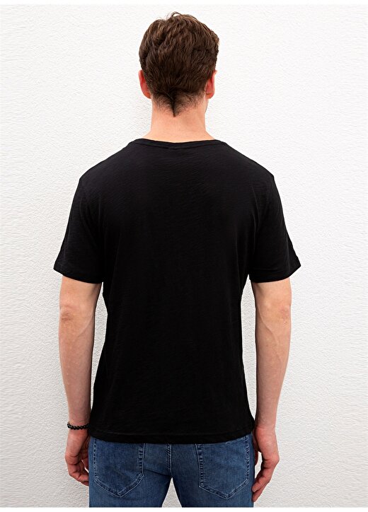 U.S. Polo Assn. Erkek Siyah T-Shirt 3