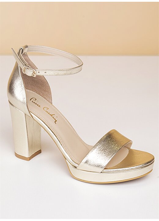 Pierre Cardin Altın Kadın Topuklu Ayakkabı 2