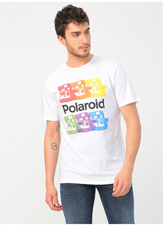 Only & Sons Beyaz Baskılı T-Shirt 3