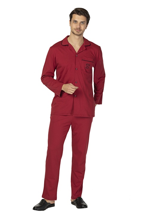 Ds Damat Bordo Erkek Pijama Takımı DS1009 2