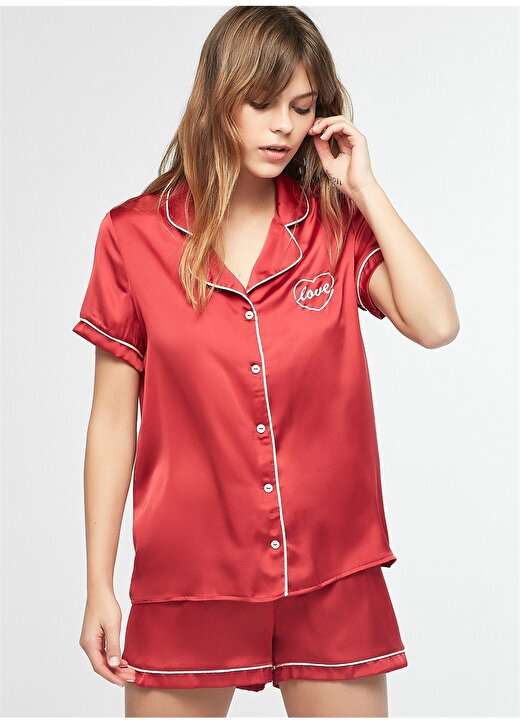 Penti Kırmızı Pijama Takımı 4