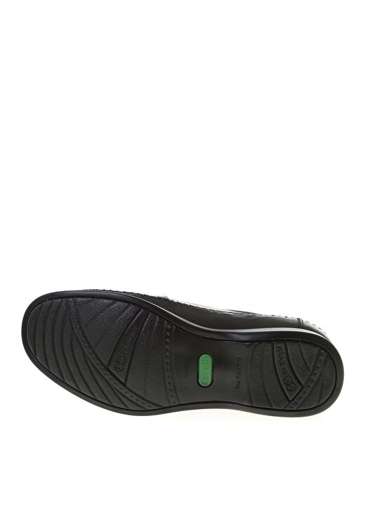 Forelli 10601-H Düz Topuk Deri Siyah Erkek Günlük Ayakkabı 3