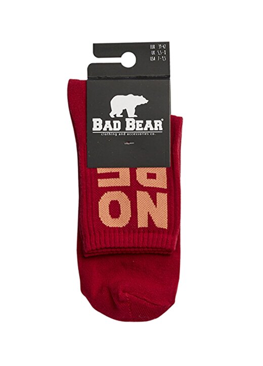 Bad Bear Bordo Çorap 2
