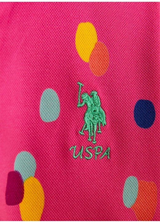 U.S. Polo Assn. Fuşya Kız Çocuk T-Shirt 3