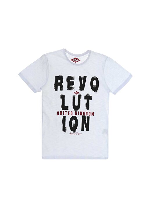 Lee Cooper Revolution Ekru T-Shirt 1
