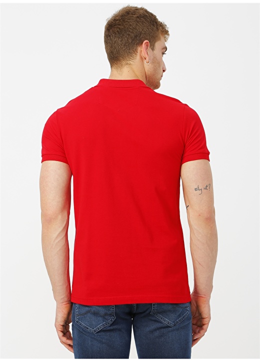 Lee Cooper Düz Açık Kırmızı Erkek Polo T-Shirt 202 LCM 242042 TWINS POLO A. 4