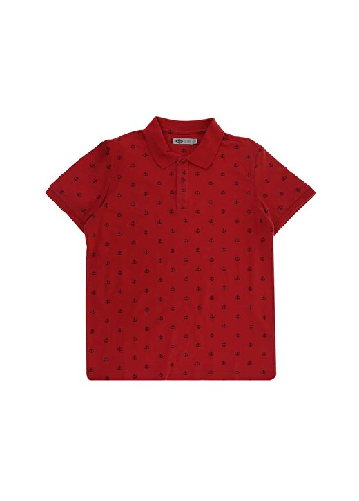 Lee Cooper Baskılı Kırmızı Erkek Polo T-Shirt 202 LCM 242049 POOL POLO KIRMIZI 1