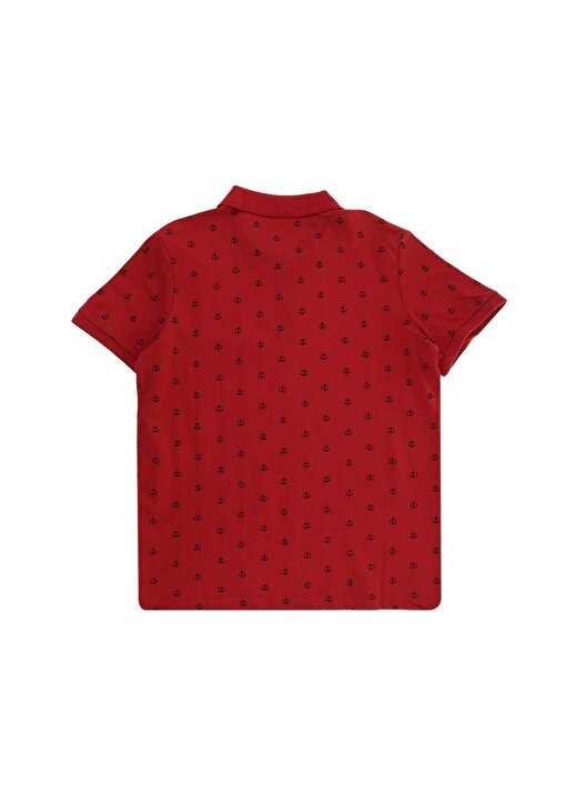 Lee Cooper Baskılı Kırmızı Erkek Polo T-Shirt 202 LCM 242049 POOL POLO KIRMIZI 2