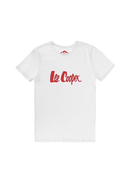 Lee Cooper Beyaz - Kırmızı T-Shirt 1