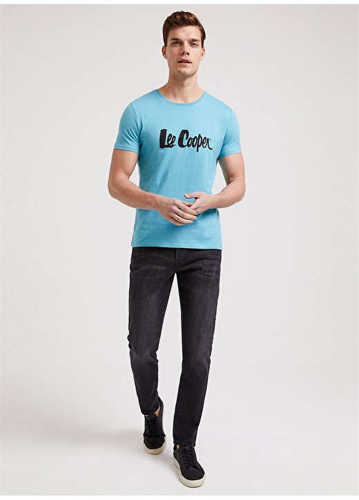 Lee Cooper Londonlogo Turkuaz T-Shirt 1