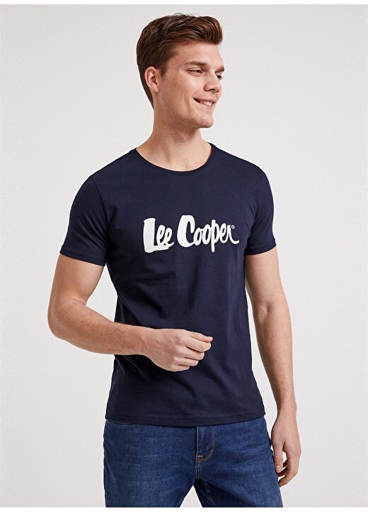 Lee Cooper Londonlogo Koyu Lacivert T-Shirt 2