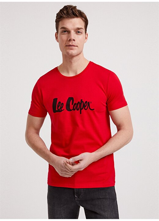 Lee Cooper Londonlogo Kırmızı T-Shirt 2